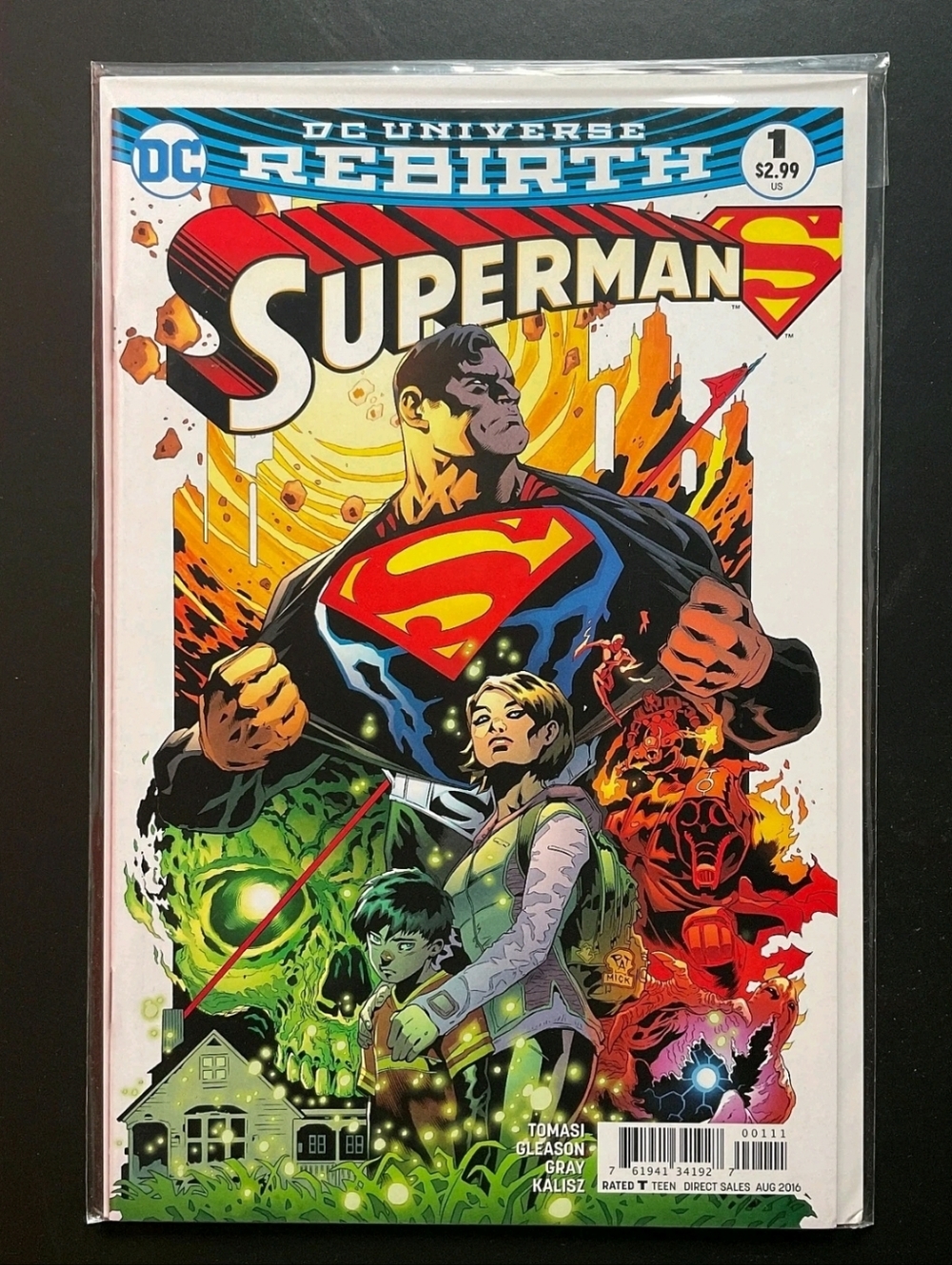 Superman #1 DC Universe Rebirth (2016) Tomas, Gleason, Gray, Kalisz